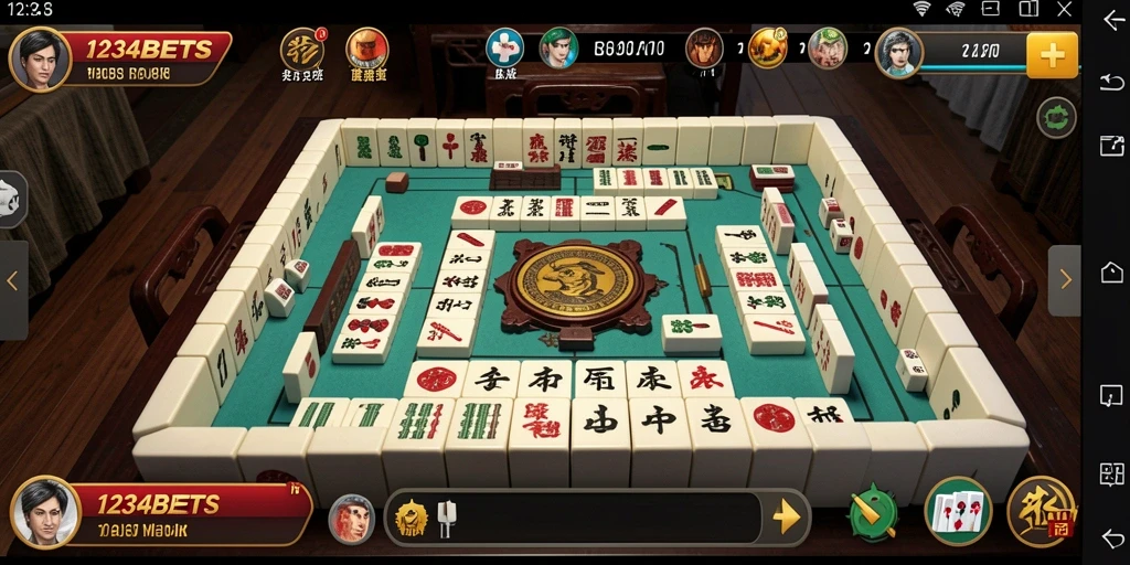 Gameplay Mahjong yang menyenangkan di 1234BETS.