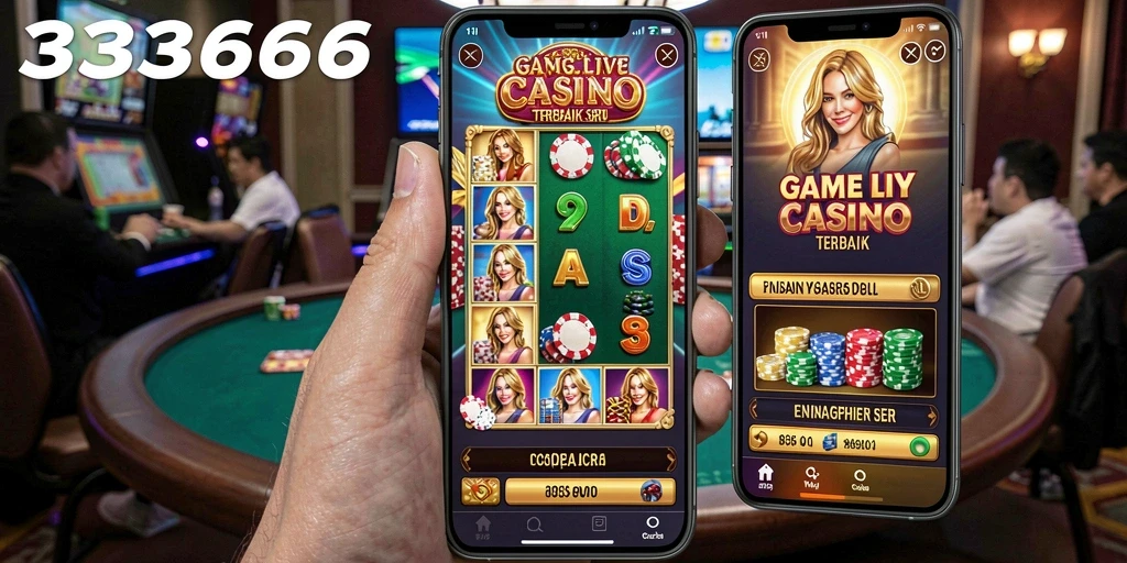 Gameplay Live Casino 333666 dengan dealer profesional dan suasana kasino yang nyata.