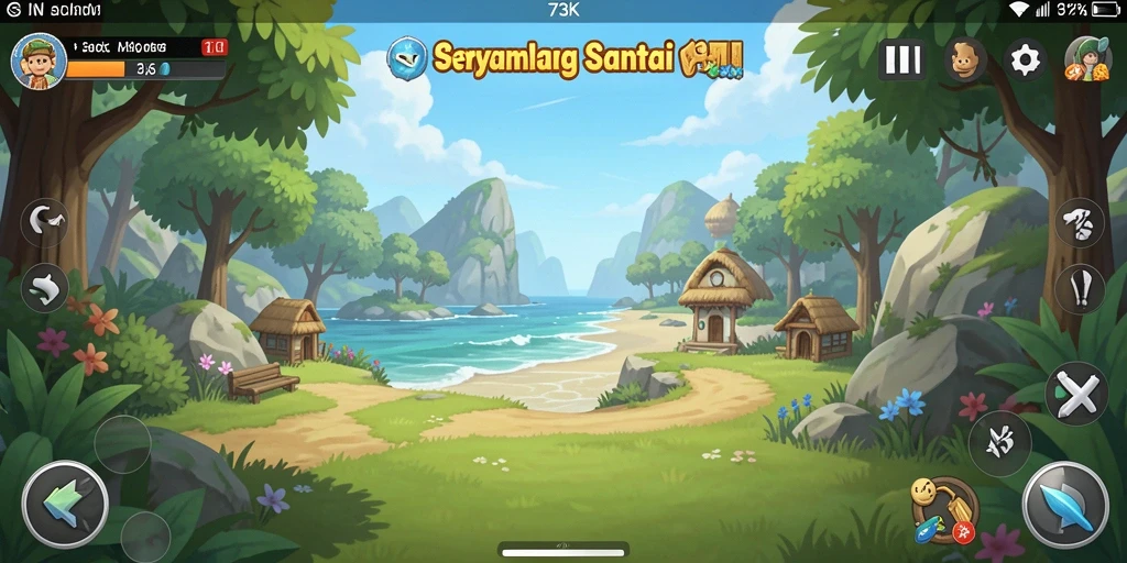 Tangkapan layar <strong>73K</strong> menampilkan gameplay yang seru dan interaktif.