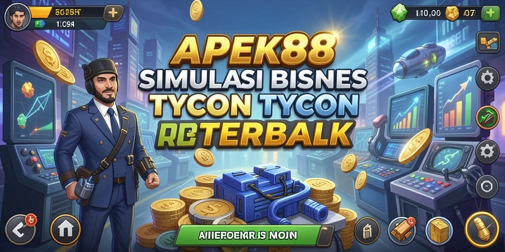Tampilan gameplay APEK88 dengan berbagai jenis bisnis yang menarik.