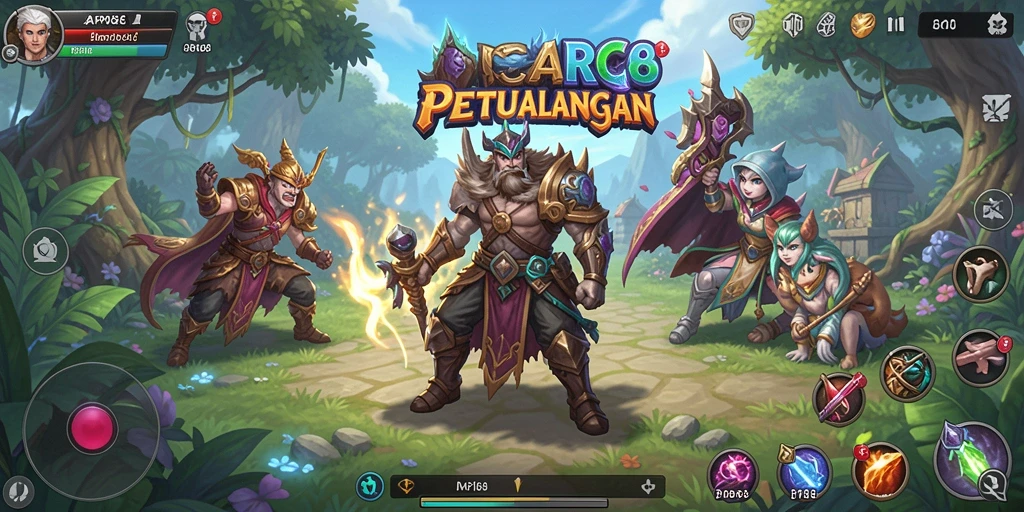 Tangkapan layar gameplay API88 menampilkan pertarungan epik dalam dunia RPG.