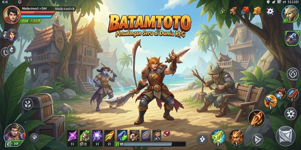 Tampilan gameplay seru di dunia RPG BATAMTOTO.