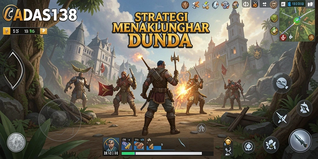 Screenshot CADAS138 menampilkan strategi dan pertempuran mendebarkan.