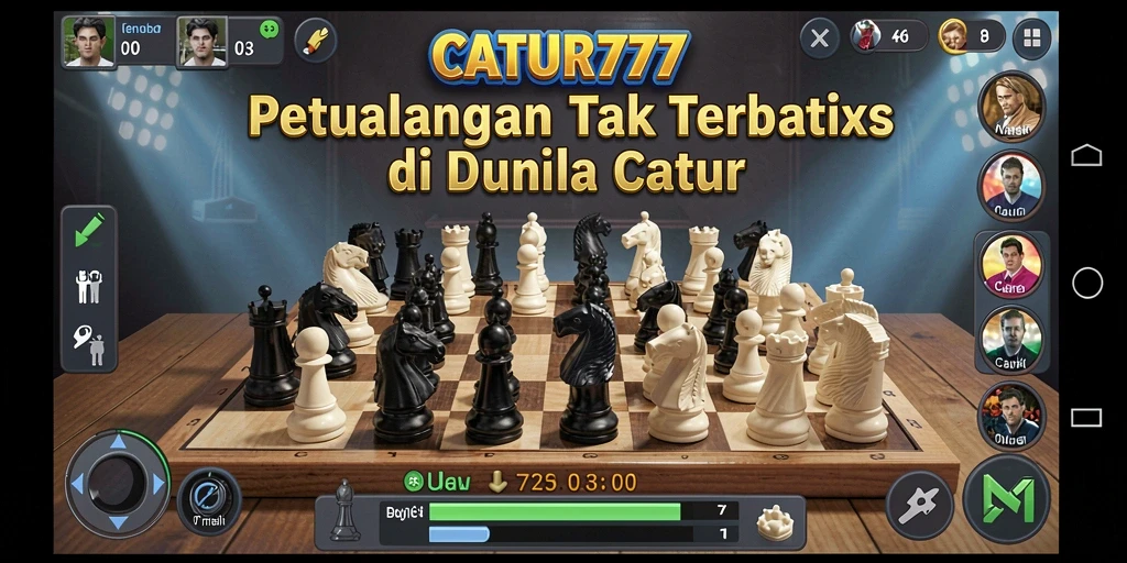 Tampilan gameplay CATUR777 dengan dunia Open World yang luas dan karakter yang beragam.