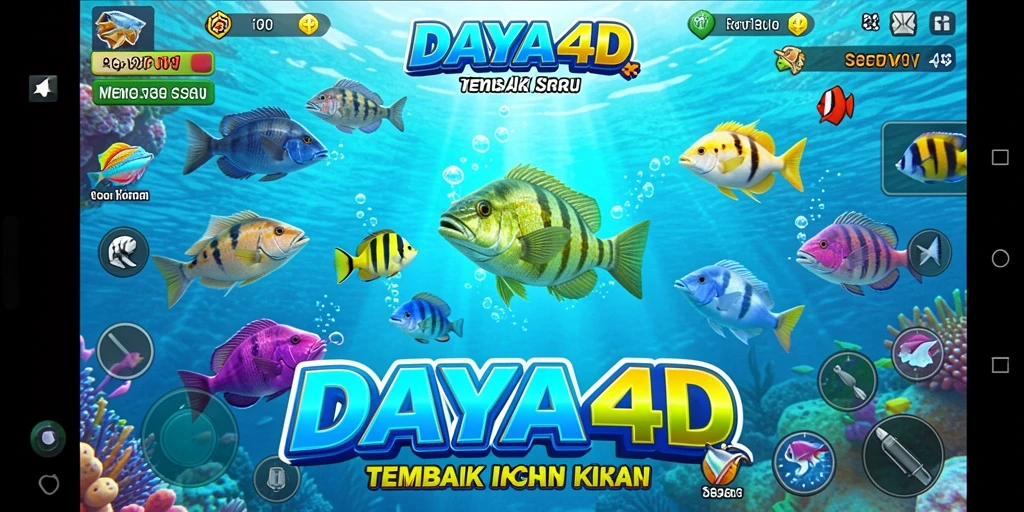 Gameplay seru menembak ikan di DAYA4D dengan grafis menarik.