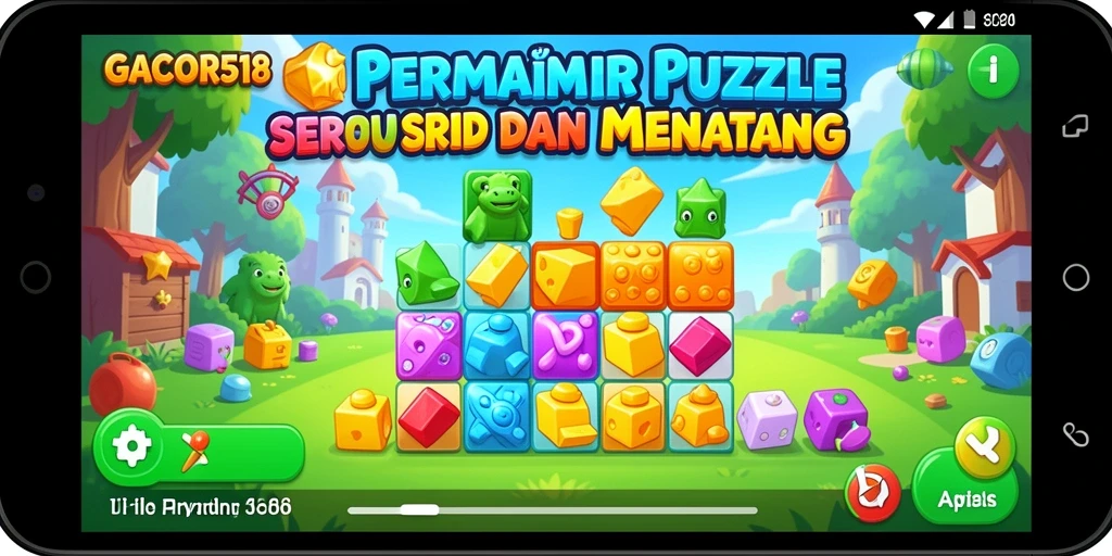 Tampilan gameplay GACOR518 dengan berbagai teka-teki menarik.