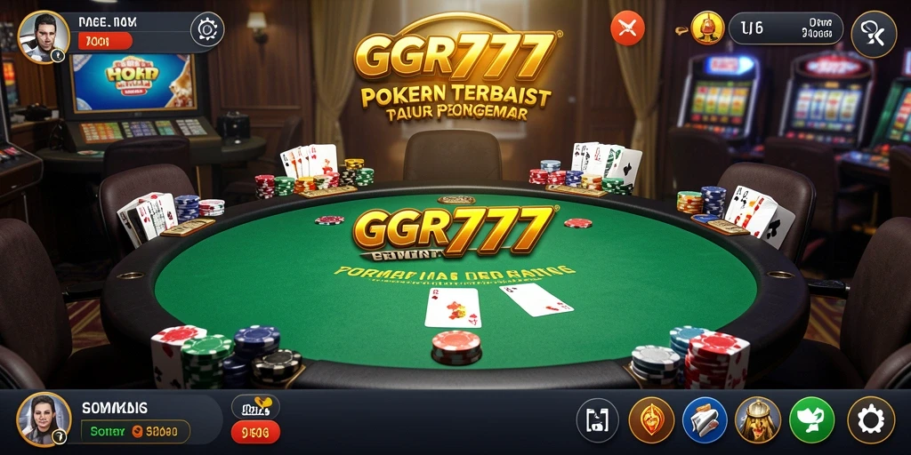 Screenshot menunjukkan pemain sedang bersaing dalam permainan Poker yang seru.