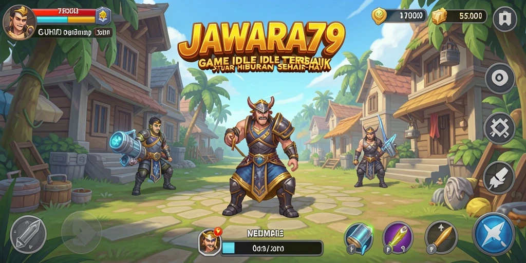 Screenshot JAWARA79 menampilkan karakter beraksi dalam mode Idle.