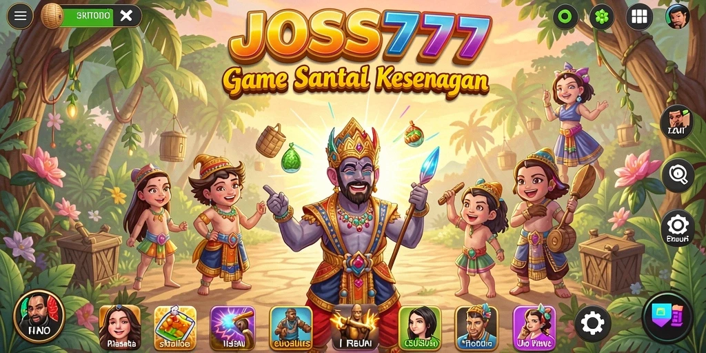 Tampilan gameplay JOSS777 yang menyenangkan dan berwarna.