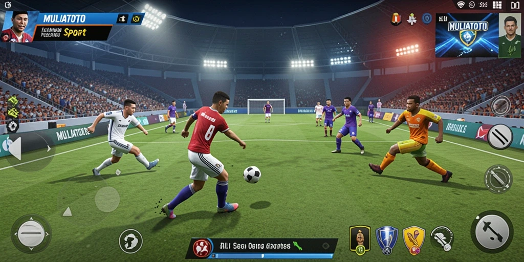 Tampilan gameplay menarik di MULIATOTO dengan aksi olahraga yang seru.
