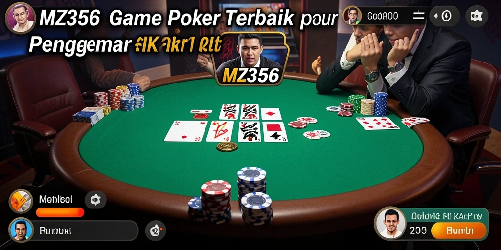 Tampilan gameplay Poker yang mendebarkan di MZ356.