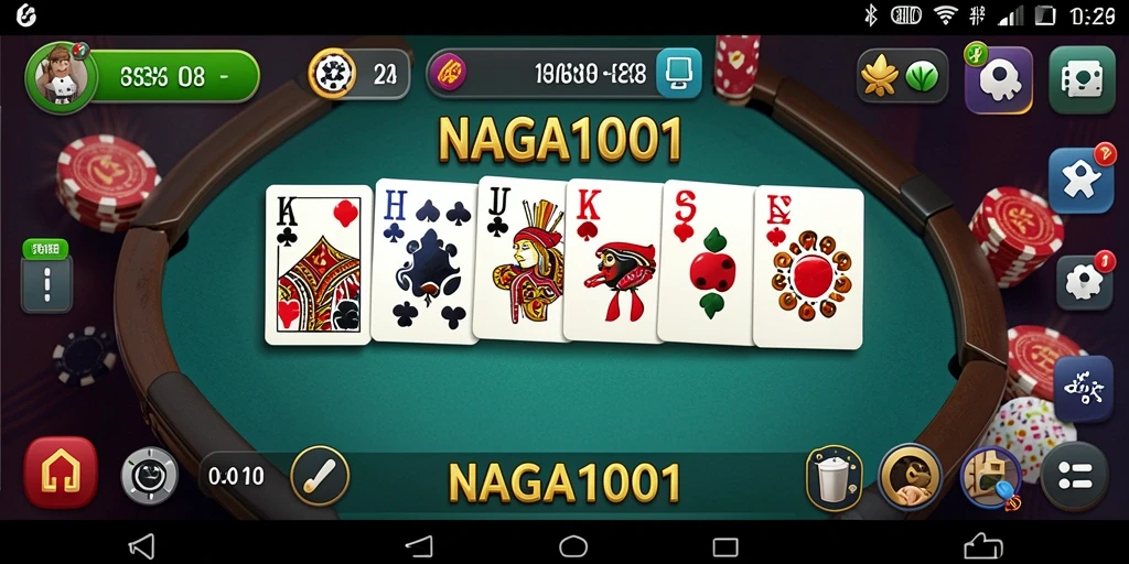 Screenshot gameplay NAGA1001 menampilkan keseruan bermain Domino.