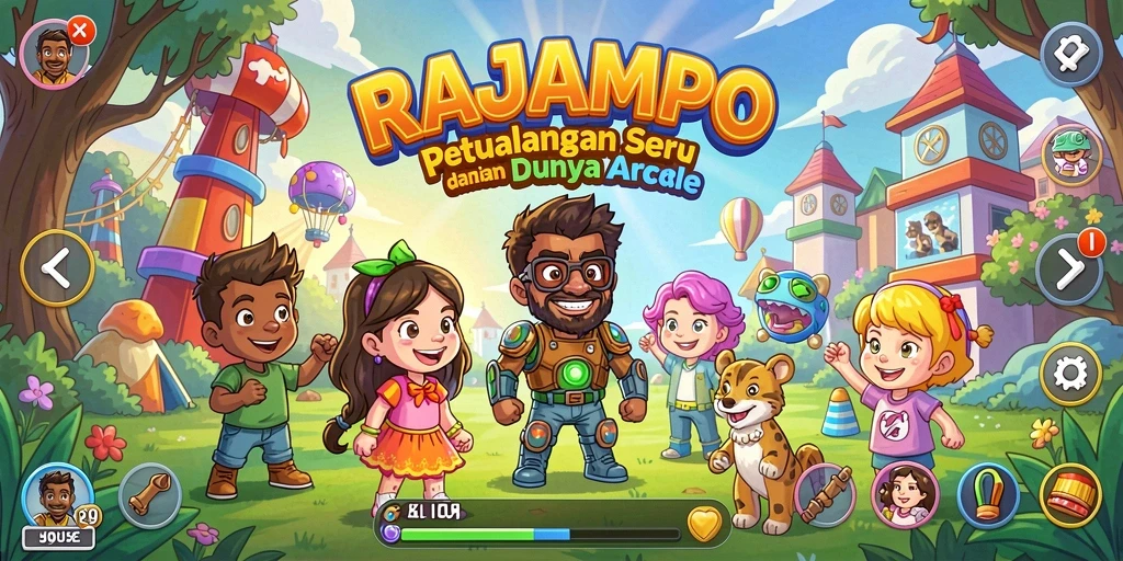 Gameplay seru RAJAMPO dengan grafik memukau.