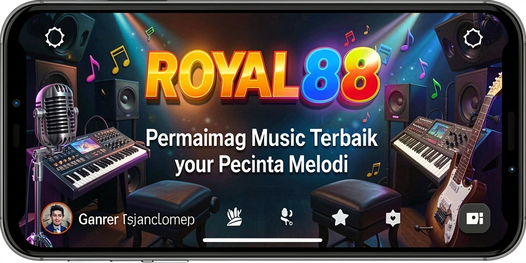 Tangkapan layar gameplay <strong>ROYAL88</strong> menampilkan alunan musik yang menarik.