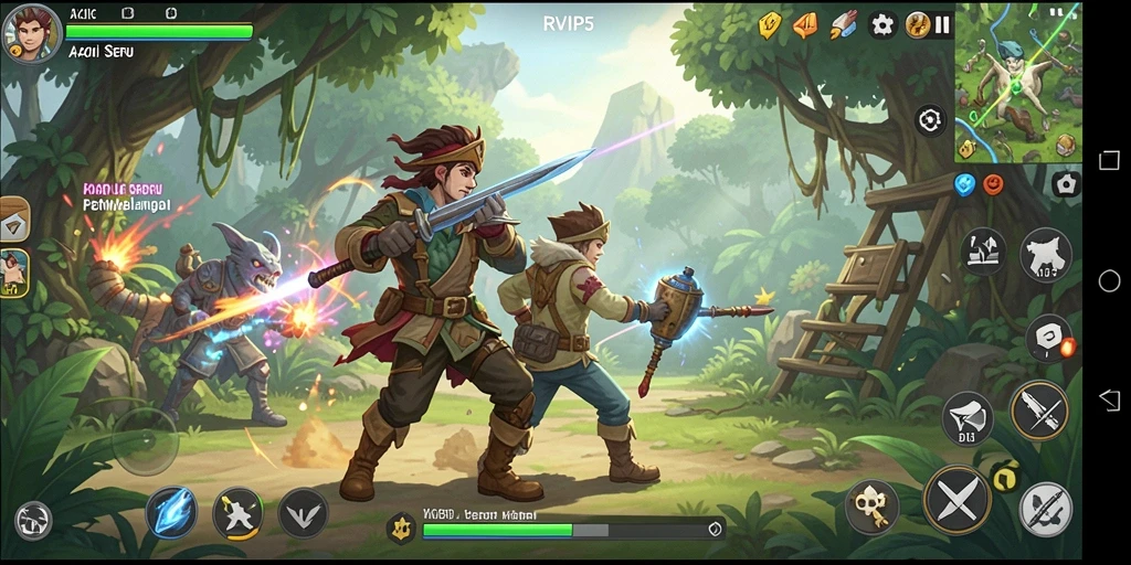Tampilan mendebarkan dari gameplay RVIP5 yang penuh aksi.