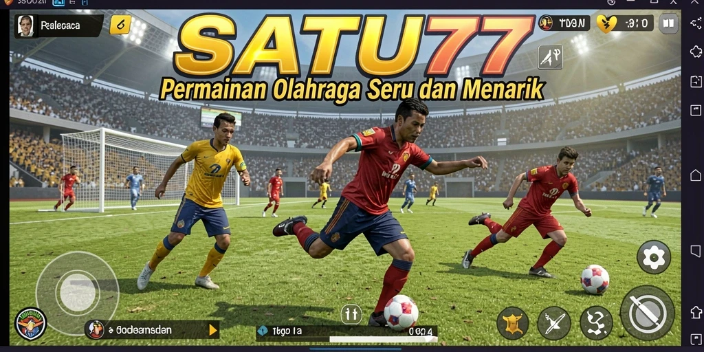 Tampilan gameplay menarik dari SATU77 yang penuh aksi olahraga.