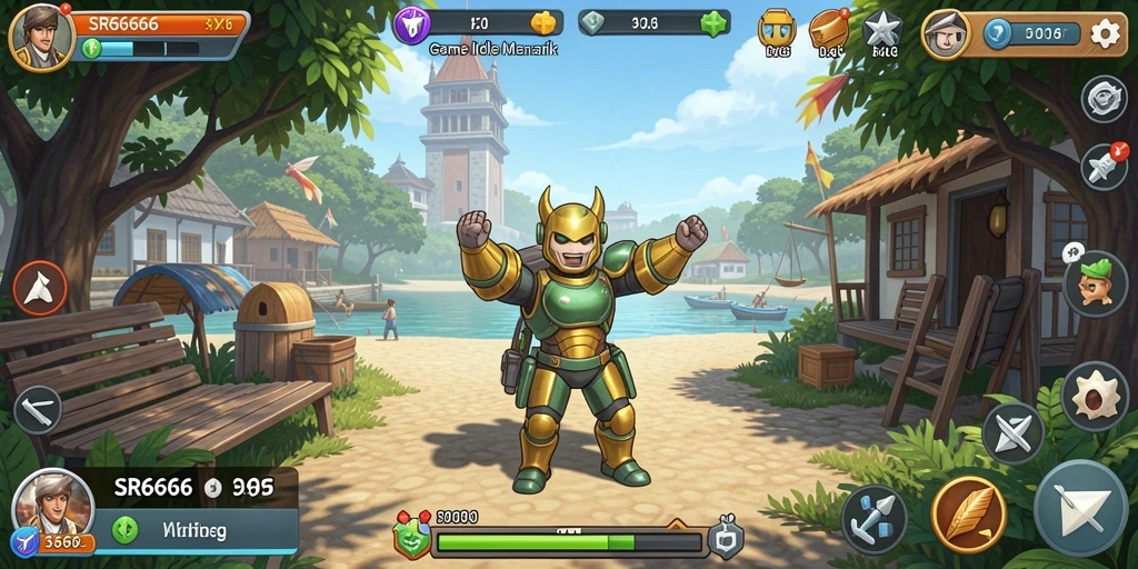 Gameplay SR6666 yang menarik dan santai.