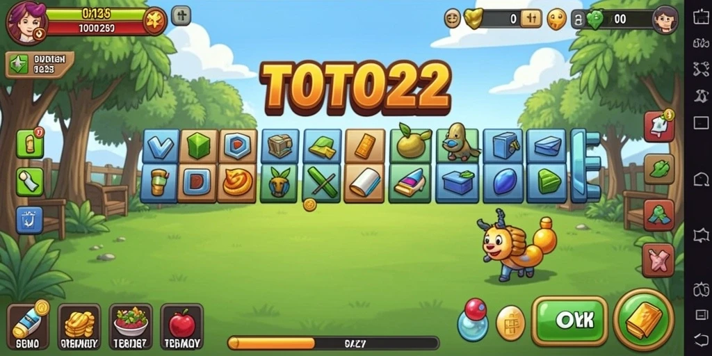 Tampilan gameplay TOTO22 yang santai dan menarik.