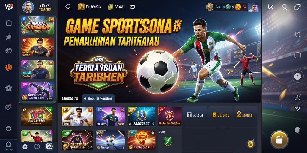 Tampilan gameplay V89 menampilkan pengalaman sportsbook yang menarik.