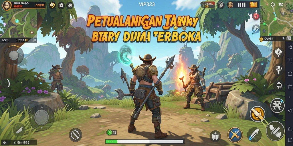 Tampilan aksi seru dalam game Open World VIP333.